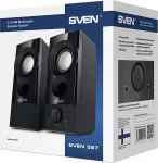 K&otilde;larid Sven 2.0 speakers 357, black, USB, power output 2x3W (RMS)