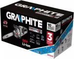 Graphite Energy+ 36V, Li-Ion brushless cordless chainsaw, 14" guide bar