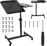 Maclean mobile desk/laptop stand, black, height adjustment 59-89cm, max. 30kg , MC-121 B