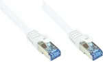 Alcasa Good Connections Patchkabel Cat. 6a S/FTP, PiMF halogenfrei 500MHz wei&szlig; 2m
