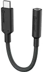 ALOGIC ELEMENTSPRO 10CM USB-C TO 3.5MM AUDIO ADAPTER BLACK