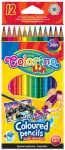 Colorino Akvarellv&auml;rvipliiatsid 12 v&auml;rvi+ pintsel