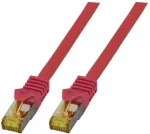 No name EFB RJ45 Patchk. S/FTP Cat.6A LSZH Cat.7 Rohk. 25.00m rot