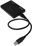 Logilink Geh. 6.3cm (2,5") USB 3.0/SATA Black screwless
