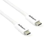 StarTech.com Thunderbolt 3 Kabel - 20Gbit/s - 2m - Wei&szlig; - 4K 60Hz - Passiv - Thunderbolt Kabel - USB Typ C Lader - Thunderbolt-Kabel - USB-C (M) bis USB-C (M) - 2 m - 4K Unterst&uuml;tzung - wei&szlig;