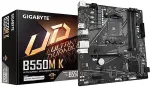 Emaplaat GigaByte B550M K Motherboard - AMD Ryzen 5000 CPUs, up to 4733MHz DDR4, 1xPCIe 4.0 + 1xPCIe 3.0 M.2, 1GbE LAN, USB 3.2 Gen 1