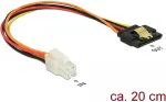 DeLOCK Kabel P4 4Pin St > SATA 15Pin Bu 0.20m