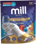 MADONIS MILL CLEAN&SHINE Ultra Dishwasher Capsules, 32 capsules, 3K.D