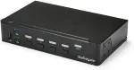 StarTech.com 4 Port HDMI KVM Switch - HDMI KVM Umschalter mit USB 3.0 Hub - 1080p - KVM-/USB-Switch - USB - 4 x KVM/Audio/USB + 3 x SuperSpeed USB - 1 lokaler Benutzer - an Rack montierbar - AC 120/230 V/DC 9 - 12 V
