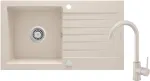 Deante Granite sink with 1-bowl faucet with drainer
