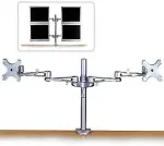 Lindy lauakinnitus kahe 14" - 20" monitori jaoks (40697)