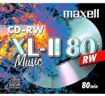 Toorikud Maxell CD-RW 80 Maxell Audio, JewelCase, 1 piece