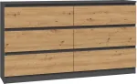 TOP E SHOP Topeshop M6 140 ANT/ART KPL chest of drawers