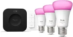 No name Philips Hue White and colour ambience Starter kit: 3 E27 smart bulbs + Dimmer switch + Bridge Pro