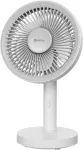 Fellowes Platinet PRDF0576 table fan 12.5 cm, removable base, 1800 mAh battery, white-gray
