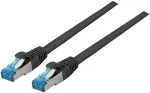 EFB Elektronik EFB RJ45 Patchk. S/FTP Cat.6A Cat7 TPE superflex 0.15m schw