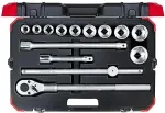 Gedore red Socket Set 3/4 14-pieces