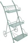 Home4you Riiul MINT 34x50xH81cm, antiikroheline metall