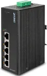 Planet ISW-504PT - Switch - 4 x 10/100 (PoE) + 1 x 10/100 - an DIN-Schiene montierbar, wandmontierbar - PoE - Gleichstrom (ISW-504PT)