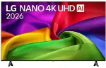 Teler LG NANO 4K UHD AI 65NU800B6LA 165.1 cm (65") 4K Ultra HD Smart TV Wi-Fi Black