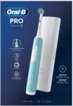 Hambahari Oral-B Braun Pro 1 Cross Action Caribbean Blue with travel case, electric toothbrush