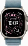 APPLE Nutikell Watch Ultra 3 GPS + Cellular 49mm Natural Titanium / Alpine Loop M Blue (MEWM4QR/A)
