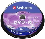 VERBATIM Matricas DVD+R AZO 4.7GB 16x 10 Pack Spindle