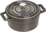 STAUB Mini Round Cast Iron Pot - 250 ml, Graphite