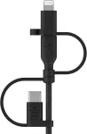 Belkin BOOST CHARGE UNIV CHARG CABLE LIGHT/MICRO-USB/USB-C TO-A 1M BL