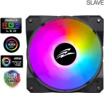 EVOLVEO 12FSB, fan, 120mm, 4pin molex, ARGB, slave, black