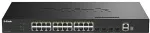 D-Link L&uuml;liti SmartPro DGS-1530-28P - nutikas l&uuml;liti - 24 x 10/100/1000 (PoE+) + 4 x 10 Gigabit SFP+ - lauaarvuti ja kapile paigaldatav PoE+ (370 W)