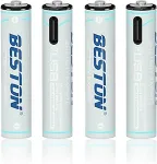 Noname Rechargeable AAA batteries with USB C, 400mAh, Li-Ion, 4 pcs