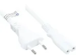 Good Connections Euro-Netzkabel an C7/Euro 8 Bu. wei&szlig; 1,5m