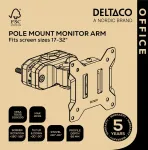 DELTACO OFFI Deltaco ARM-0304-B TV mount/stand 81.3 cm (32") Black