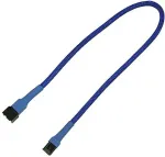 Nanoxia Kabel 3-Pin Verl&auml;ngerung, 30 cm, blau