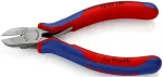 KNIPEX side cutters 72 02 125, for plastic, cutting pliers (red/blue, length 125mm)