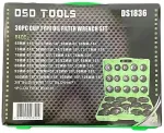 DSDTOOLS 30-osa &otilde;lifiltri v&otilde;tmete komplekt DS1836, tassit&uuml;&uuml;pi