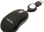 Hiir Logilink Maus USB Mini optisch 800dpi m. Kabeleinzug