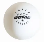 Donic Table tennis ball P40+ Coach 1star 6 pcs White