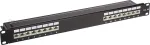 DELOCK 19" Patchpanel 16 Port Cat.6A 1 HE schwarz