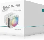Deepcool AG620 G2 WH ARGB Processor Air cooler 12 cm White 1 pc(s)