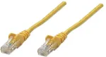 Intellinet - Patch-Kabel - RJ-45 (M) bis RJ-45 (M) - 10 m - UTP - CAT 5e - geformt, ohne Haken - Gelb