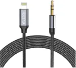 Tech-Protect AUX kaabel Apple iPhone Lightning otsik <-> 3.5mm otsik, 1m, must,