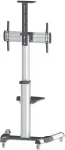 Manhattan Universal TV-Stnder auf Rollen fr TVs 93,98-218,44cm 37-86Zoll 50kg neigbar schwenkbar mit Kamerahalterung Fachboden