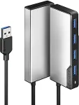 Alogic FUSION SWIFT 4-IN-1 HUB USB-A SPACE GREY