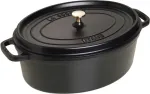 STAUB Oval Cocotte, 29cm Black, Cast Iron