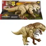 Mattel Jurassic World Rebirth Distortus Rex Action Figure, 22 Inch Rumble N Rampage Dinosaur Toy, 2 Attacks