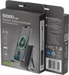 GEMBIRD PB10-WPC15MS-01 Magnetic wireless powerbank with integrated stand, 15W, 10000 mAh, black