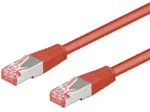 Wentronic Goobay CAT 6 Patchkabel, S/FTP (PiMF), Rot, 0.5 m - LSZH halogenfrei, Kupfer (68277)