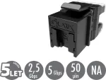 Solarix CAT5E UTP quick-cut keystone SXKJ-5E-UTP-BK-NA